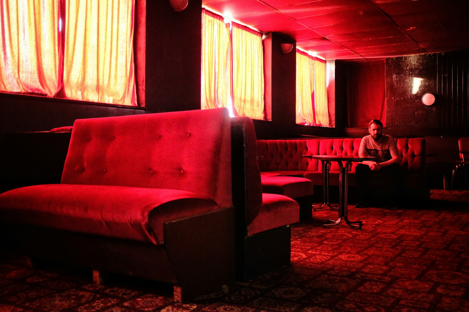 Night club upholstery project showcasing durable, stylish seating