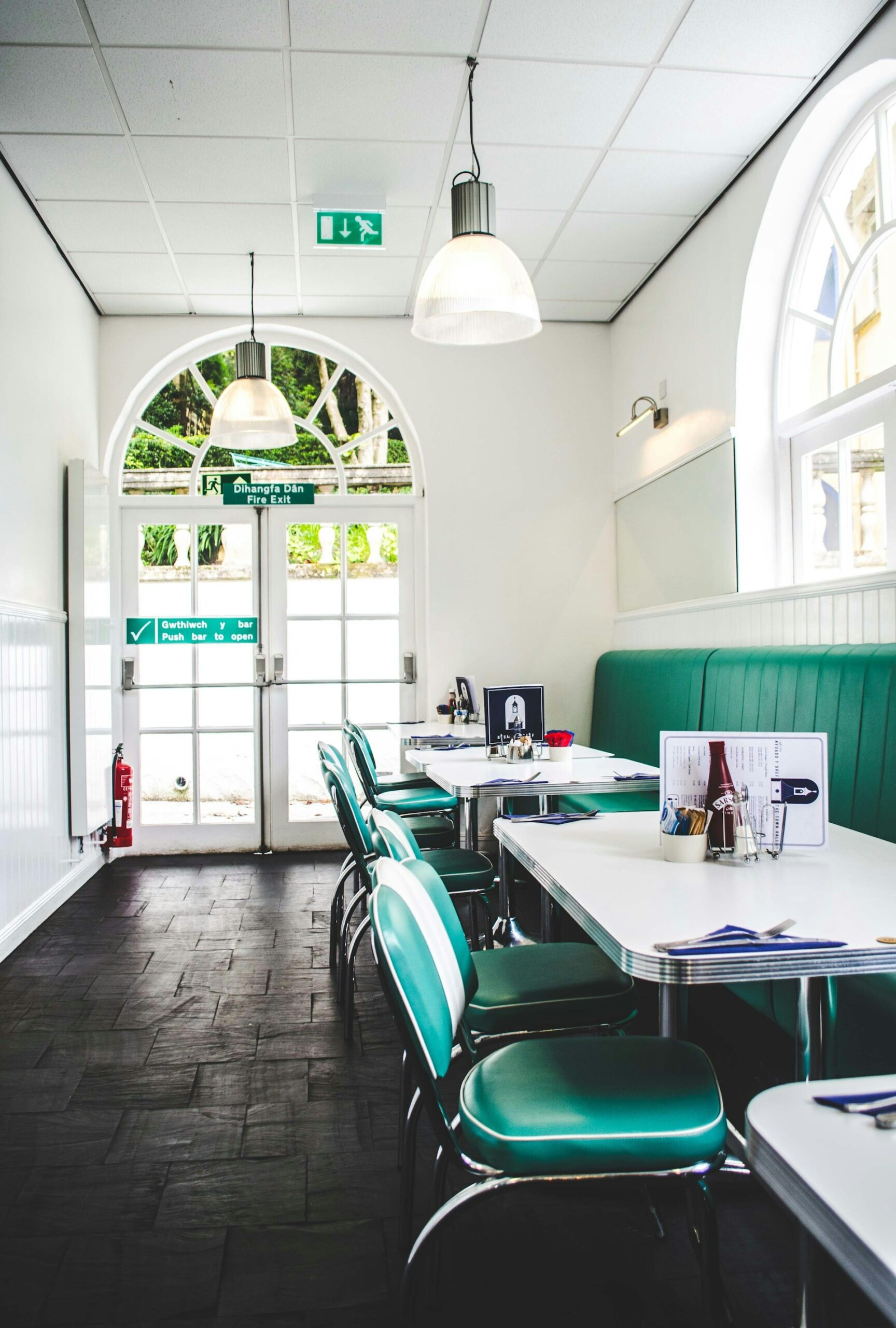 Restaurant upholstery showcasing a modern booth in Hollywood, FL dining space.