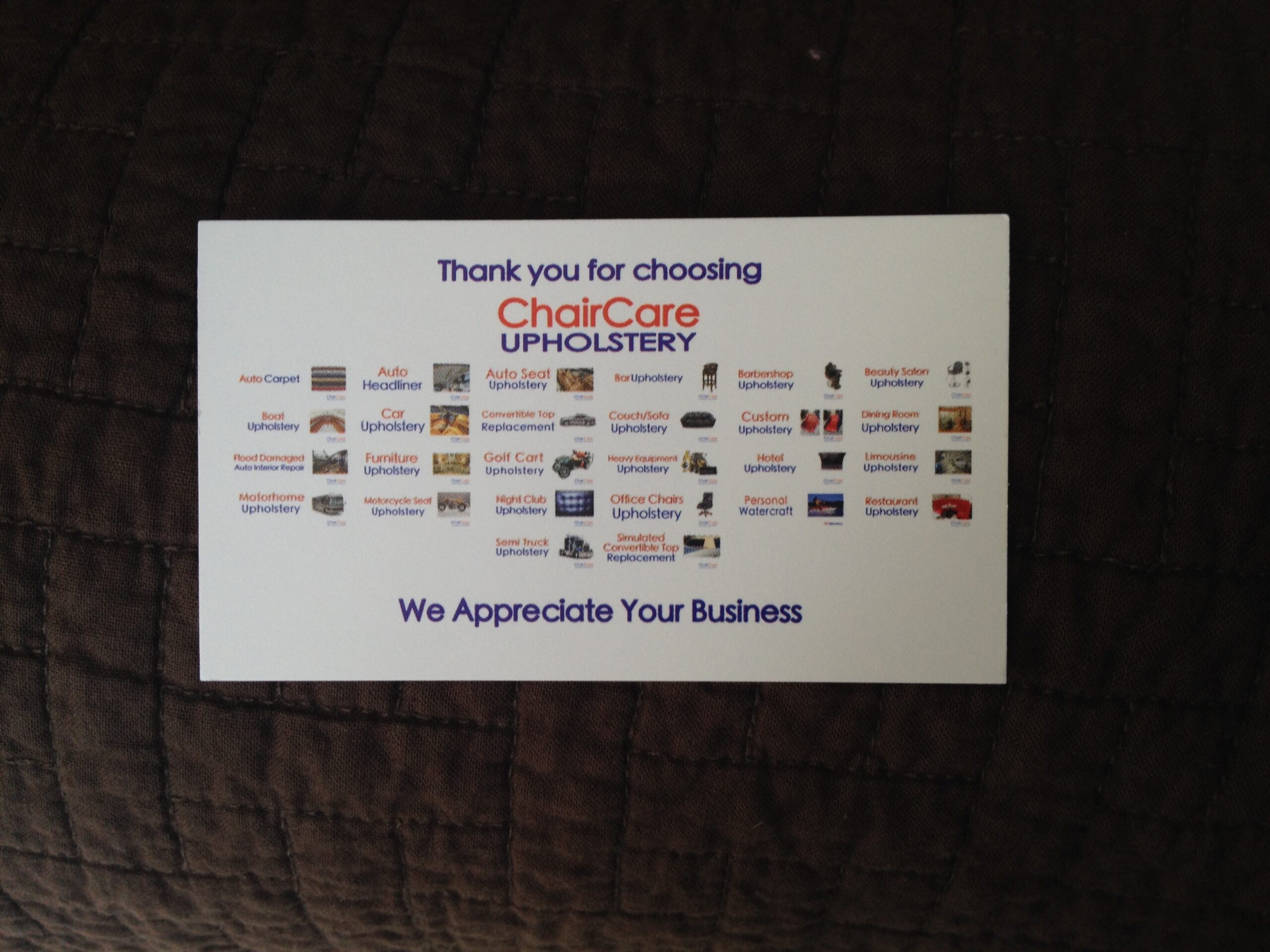 Thank You For Choosing Chair Care scaled