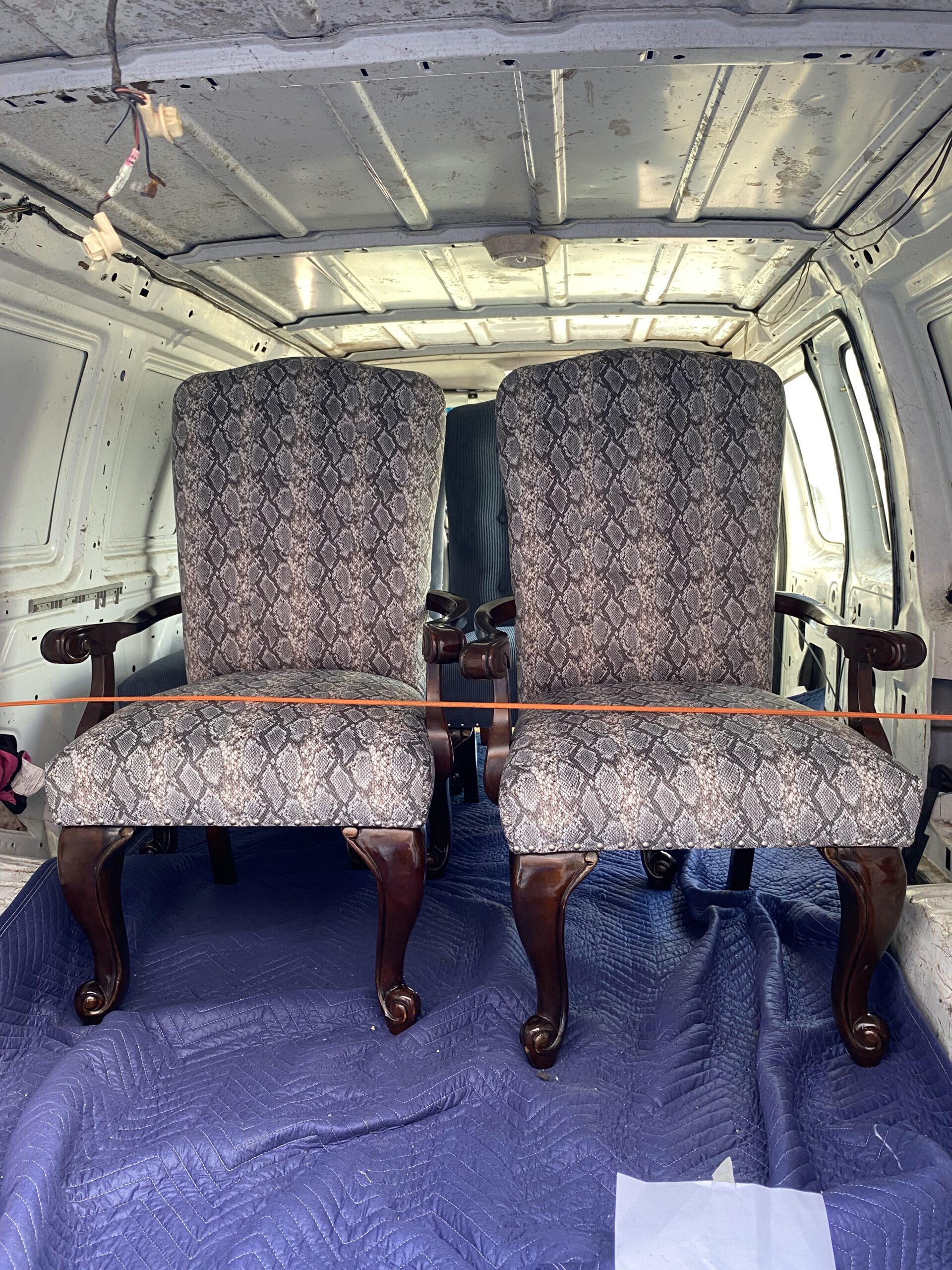 Chair Care Upholstery Dining Chair Upholstery two chairs in a van
