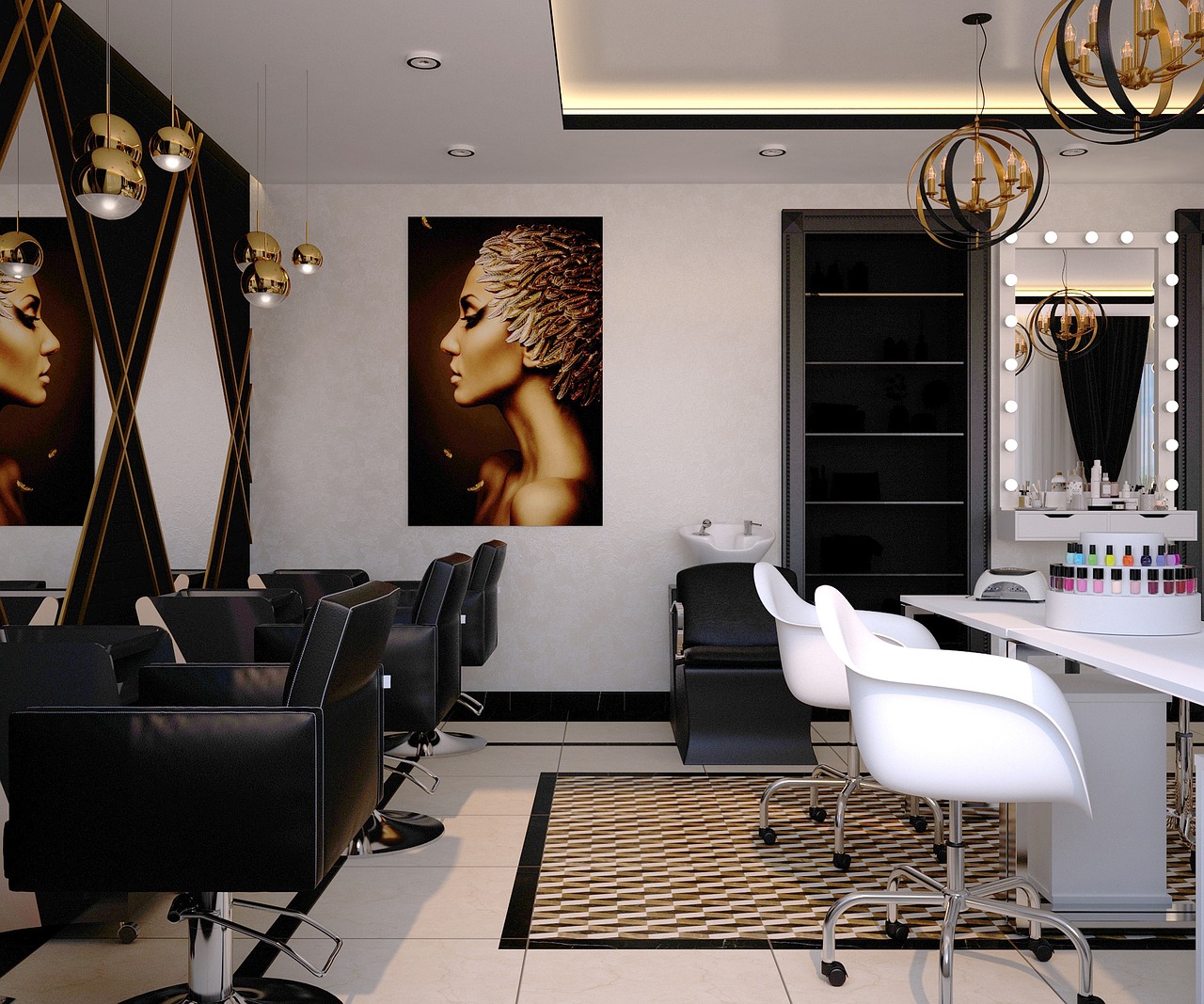 Beauty salon and spas upholstery by Chair Care Upholstery in Hollywood, Florida